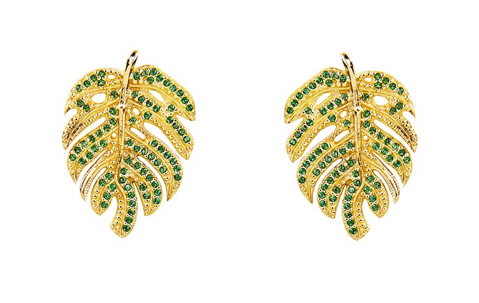 Essere lança coleção de joias inspiradas na natureza brasileira 5 Brinco com 8g de ouro 18k com 070ct d