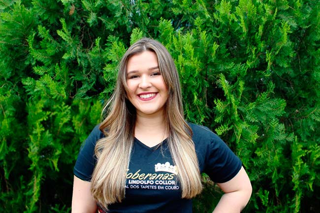 Quem são as candidatas a Soberanas de Lindolfo Collor 2 FLÁVIA