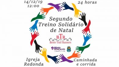 Treino Solidário de Natal neste fim de semana em Bento Gonçalves 25 Bento Trail Runners