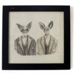 Em memoria aos primos Spafina Linn e Vefpertino murinus trabalho da artista Carol Krugel