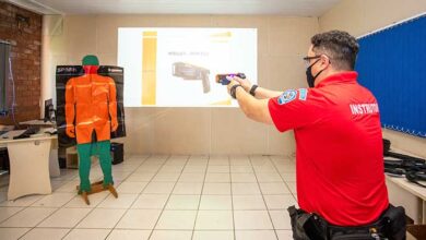 Guarda Municipal de Canoas treina uso de pistolas elétricas 6 canoas pistola eletrica