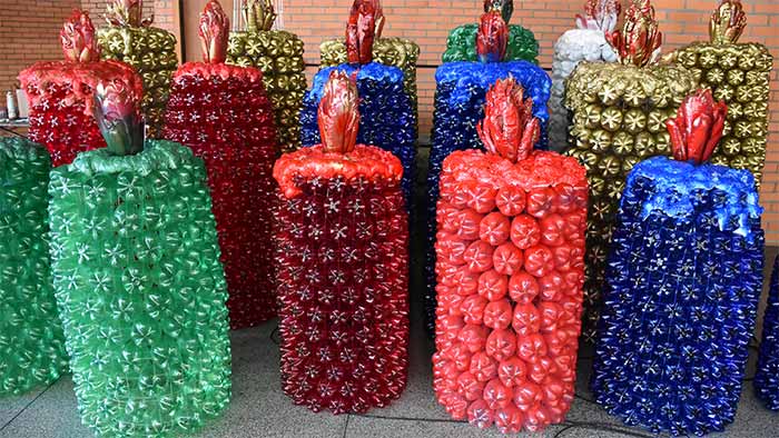 Nova Petrópolis utiliza garrafas pet arrecadadas na decoração de Natal -  Revista News
