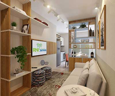 15 Perspectiva Ilustrada da sala do decorado com sugestao de decoracao 7b7648aea9