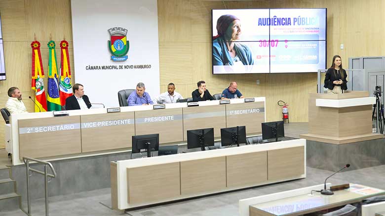 Oncologia deve voltar a Novo Hamburgo até 2028 2 CAMARA MUNICIPAL Audiencia retorno da oncologia a Novo Hamburgo