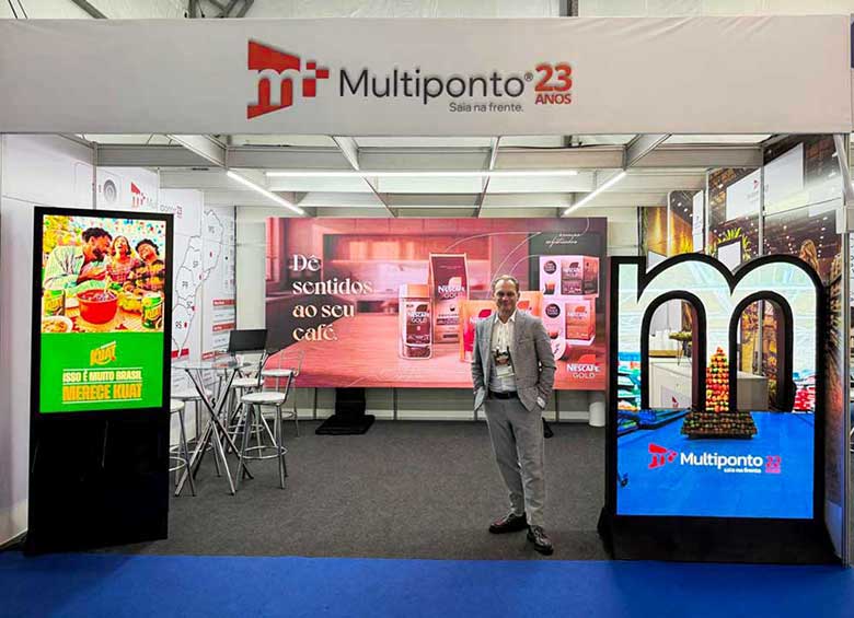 Expoagas 2026 inicia com recorde de expositores 3 Eduardo Hadler no estande da Multiponto durante a Expoagas 2026